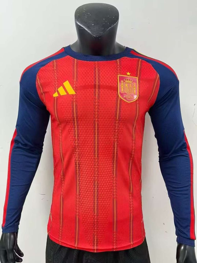 España 2026 FIFA World Cup Camiseta local versión jugador de manga larga