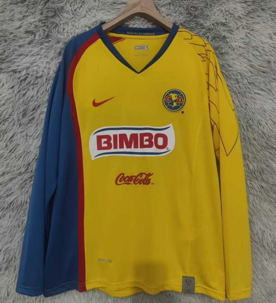 Club América 2007-08 Retro Camiseta de manga larga