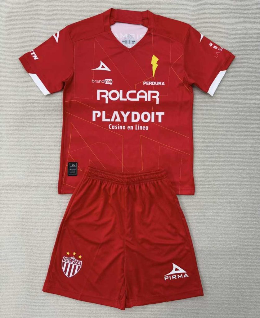 niños Necaxa 2025-26 Visitante Kit