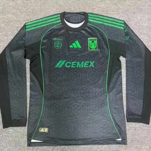 Tigres UANL 2025-26 Tercera Camiseta versión jugador de manga larga