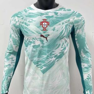 Portugal 2026 FIFA World Cup Camiseta visitante versión jugador de manga larga