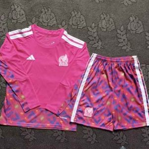 niños México 2026 FIFA World Cup Portero Long Sleeve Kit