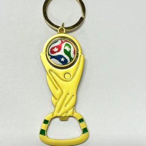Estados Unidos-Canadá-México 2026 FIFA World Cup Trophy Bottle Opener Keychain