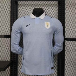 Uruguay 2025 FIFA World Cup Local Camiseta versión jugador de manga larga