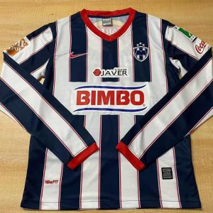 Monterrey 2009-10 Local Long Sleeve The logo has three stars Camiseta