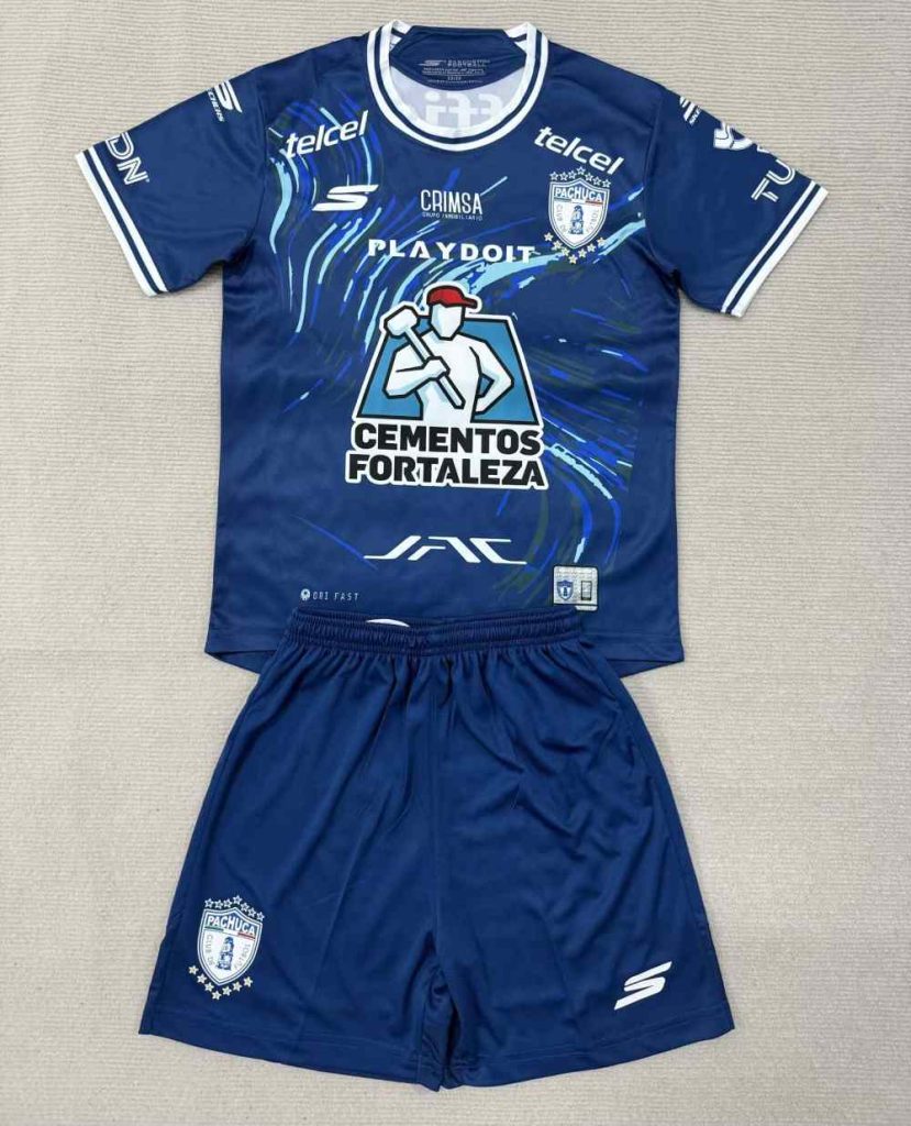niños Pachuca 2025 Visitante Kit