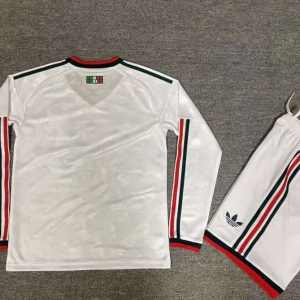 niños México 2026 FIFA World Cup Visitante Long Sleeve Kit
