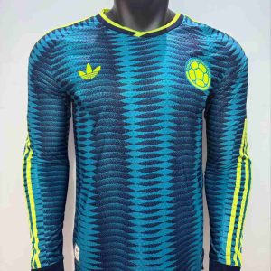 Colombia 2026 FIFA World Cup Camiseta visitante versión jugador de manga larga