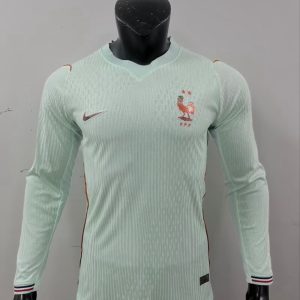 Francia 2026-27 FIFA World Cup Camiseta visitante versión jugador de manga larga