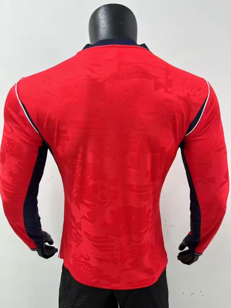 Inglaterra 2026 FIFA World Cup Camiseta visitante versión jugador de manga larga