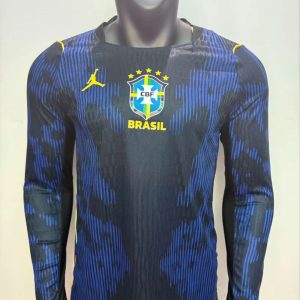 Brasil 2026 FIFA World Cup Long Sleeve Camiseta local versión jugador