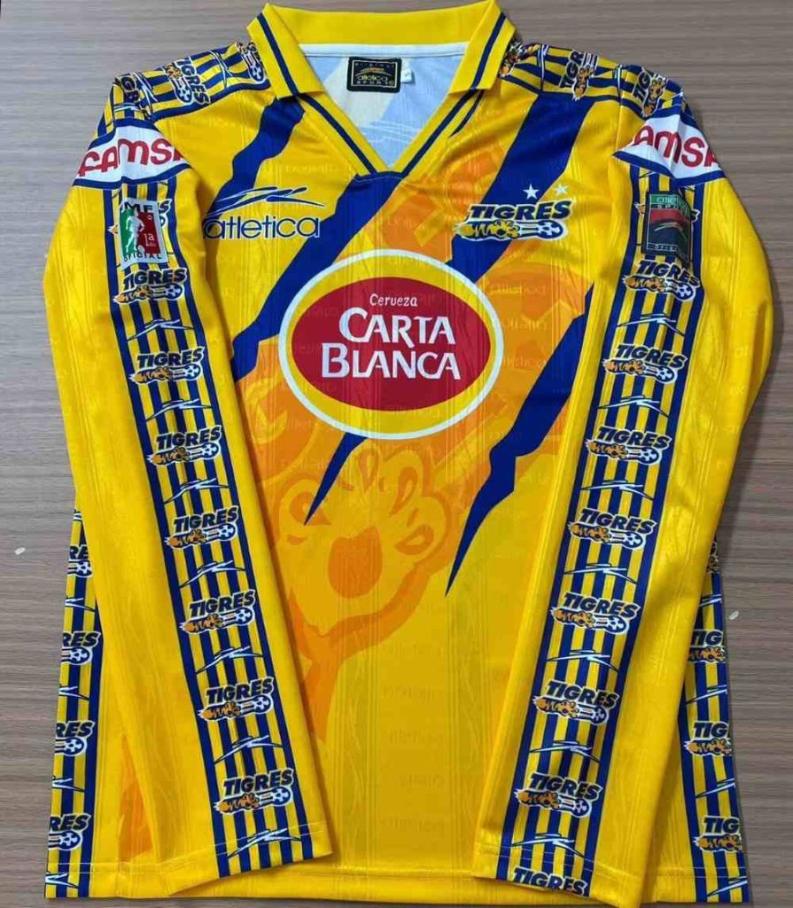 Tigres UANL 1997-98 Camiseta local de manga larga