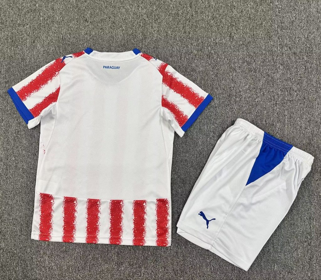 niños Paraguay 2026 FIFA World Cup Visitante Kit