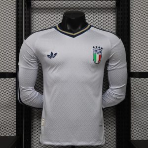 Italia 2026 Camiseta visitante versión jugador de manga larga