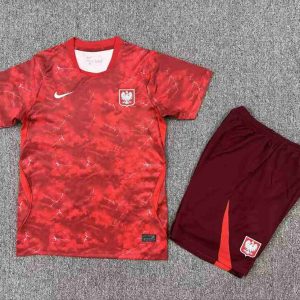 niños Polonia 2026 FIFA World Cup Visitante Kit
