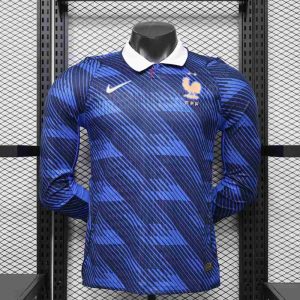 Francia 2026-27 FIFA World Cup Camiseta local versión jugador de manga larga