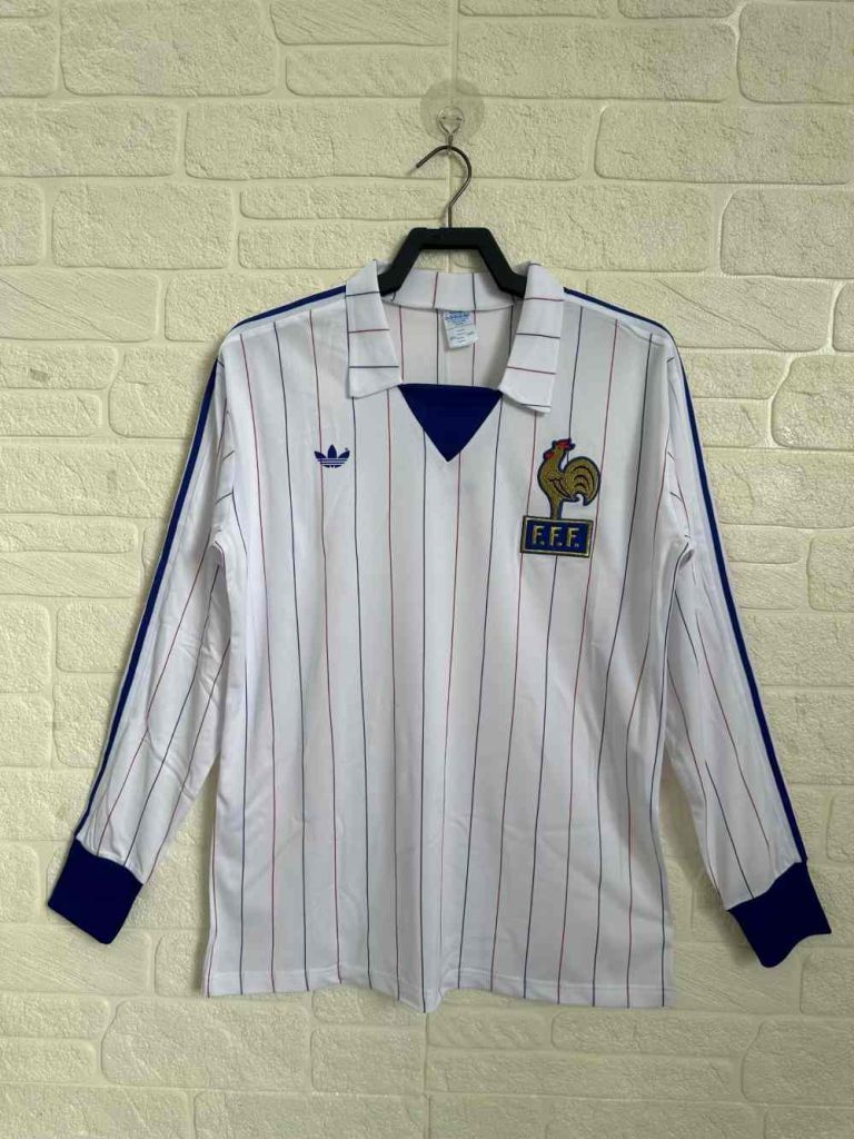 Francia 1982 Camiseta visitante de manga larga